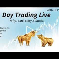 Intraday Live Trading : Nifty & Bank Nifty | Stock Market : 28th September