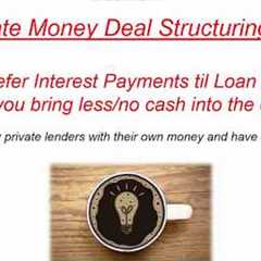 How To Pay Private Money Lenders with Their Own Money (Private Money Deal Structuring Tip)