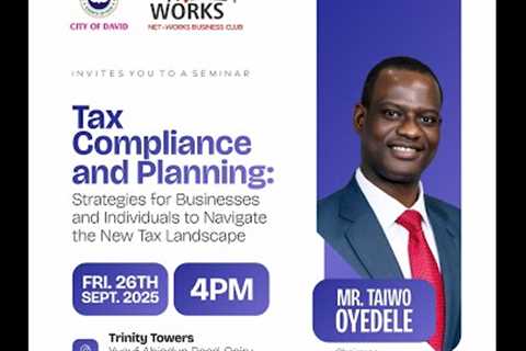 Tax Compliance and Planning With Mr Taiwo Oyedele || 26th September 2025 || 4PM WAT